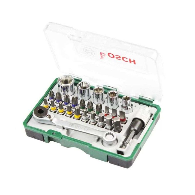 Kit-de-Pontas-e-Soquetes-Bosch-para-parafusar---27-unidades