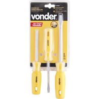 Jogo de Chaves Vonder de Fenda/Phillips com 3 Peças