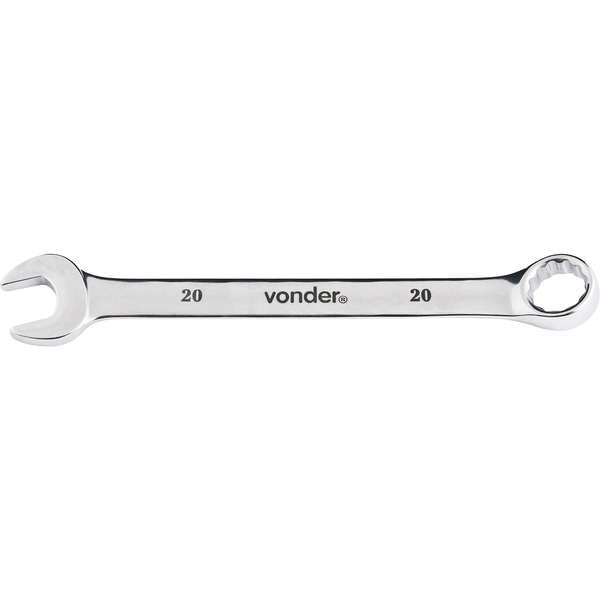 Chave-Combinada-Vonder-20-mm-Em-Aco-Cromo-Vanadio-Cromada-Encartelada