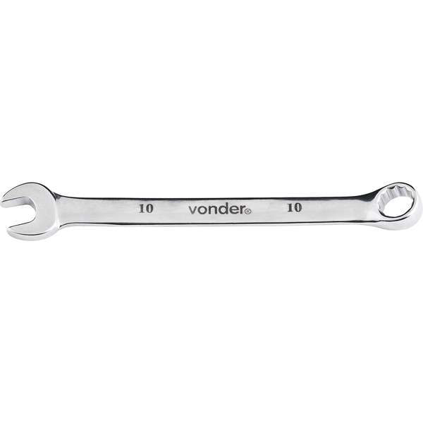 Chave-Combinada-Vonder-10-mm-Em-Aco-Cromo-Vanadio-Cromada-Encartelada