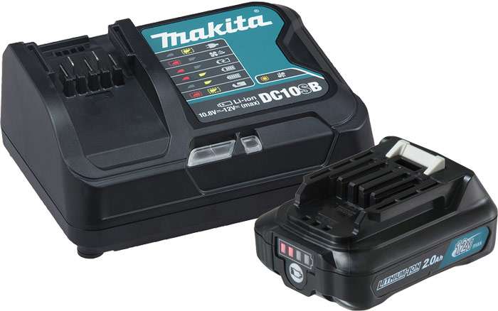 Parafusadeira-Furadeira-de-Impacto-a-Bateria-Makita-3-8--HP332DSAE-12V---2-baterias---Carregador---Maleta-Bit
