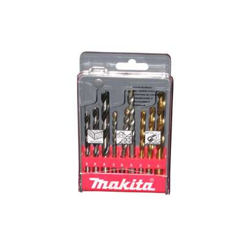 Kit-De-Brocas-Makita-D-08660-Para-Madeira-Concreto-com-9-Pecas