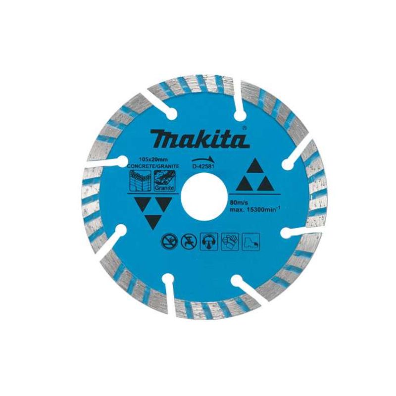 Disco-Diamantado-Makita-D-42581-105x20mm---Turbo-Segmentado