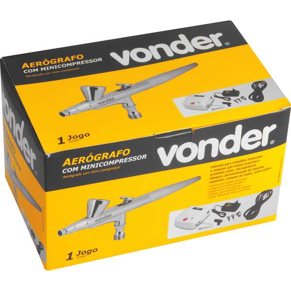 Aerografo-Vonder-com-Minicompressor
