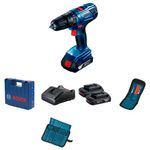 Parafusadeira-Furadeira-de-Impacto-1-2--Bosch-GSB-180-LI-18V---2-Baterias-15Ah-Carregador-Bivolt-Kit-de-acessorios---Maleta