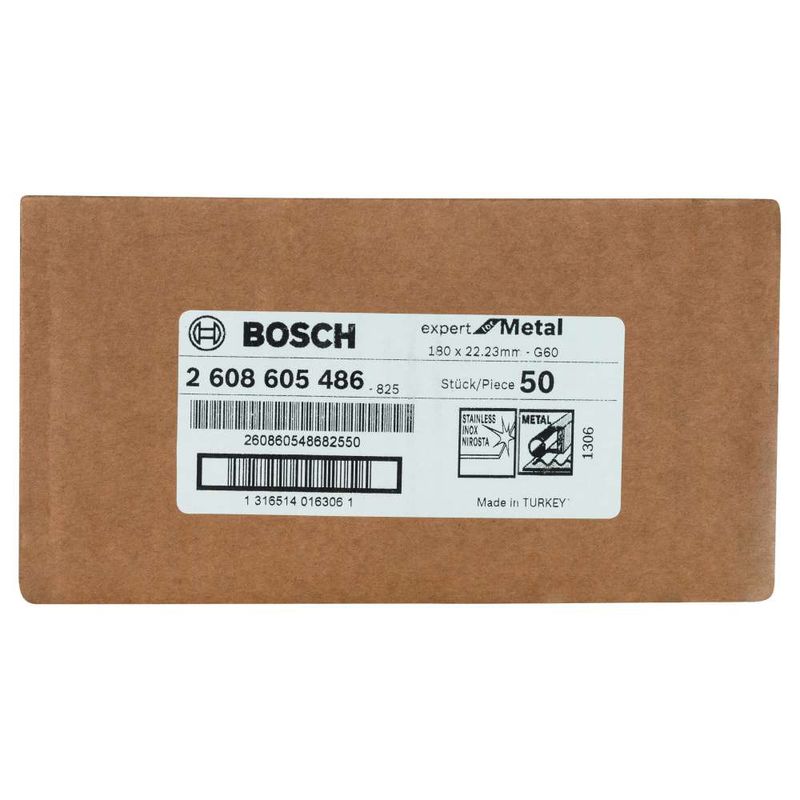 Disco-de-Lixa-em-Fibra-Bosch-R444-Expert-for-Metal-180mm-G60