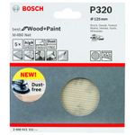 Disco-de-Lixa-Bosch-M480-Best-for-Wood---Paint-125mm-G320---5-unidades