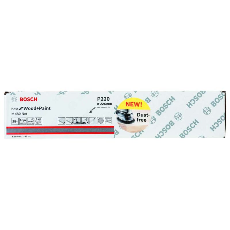 Disco-de-Lixa-Bosch-M480-Best-for-Wood---Paint-225mm-G220---25-unidades