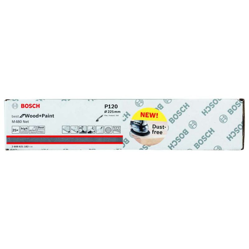 Disco-de-Lixa-Bosch-M480-Best-for-Wood---Paint-225mm-G120---25-unidades