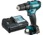 Parafusadeira-Furadeira-de-Impacto-a-Bateria-Makita-3-8--HP333DWYX3-12V-com-Bateria---Carregador-Bivolt---Bit