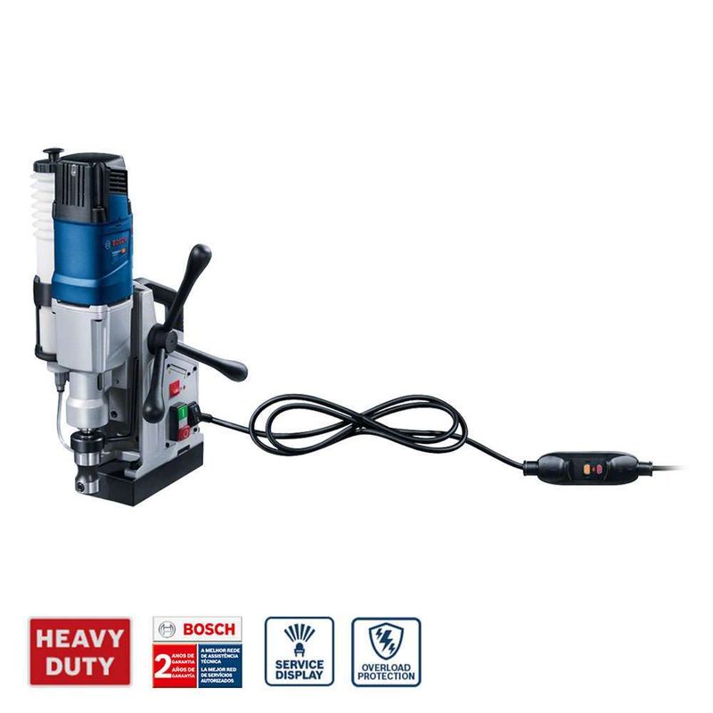 Furadeira-de-Base-Magnetica-GBM-50-2-1200W---Adaptador-para-Broca---Suporte-e-Tanque-de-Refrigeracao---Maleta-220V