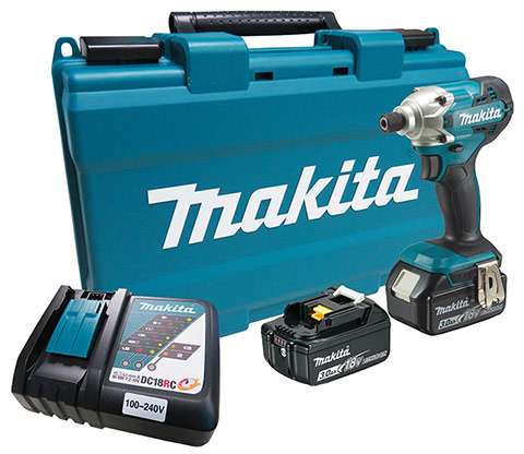 Parafusadeira-de-Impacto-a-Bateria-Makita-DTD156RFE-18V---2-baterias---Carregador---Maleta