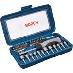 Kit-de-Pontas-e-Soquetes-Bosch-para-parafusar-com-46-unidades