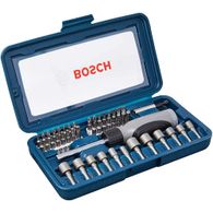 Kit de Pontas e Soquetes Bosch para parafusar com 46 unidades