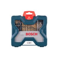 Kit de Pontas e Brocas em Titânio Bosch X-Line para parafusar e perfurar com 40 unidades