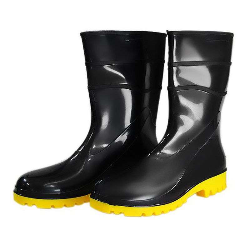 Bota-de-Seguranca-Fujiwara-88FPC600SF-PVC-Cano-Medio-Preto-Amarelo-38200-40