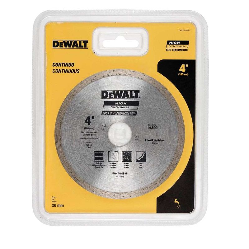 Disco-Diamantado-Dewalt-4--DW47401BHP-Continuo-Furo-20mm-para-Uso-em-Serra-Marmore