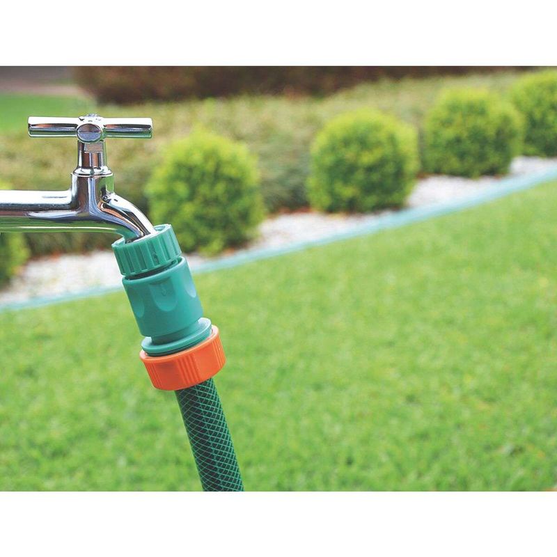 Engate-Rapido-com-Tramontina-Aquastop-em-Plastico-para-Mangueira-5-8--e-3-4-