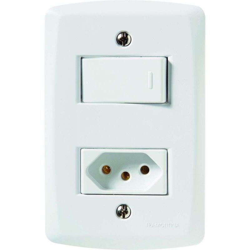 Conjunto-4x2-com-1-Interruptor-Simples-Tramontina-10-A-250-V-e-1-Tomada-2P-T-20-A-250-V-Lux2-Branco