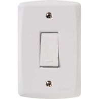 Conjunto 4x2 com 1 Interruptor Simples Tramontina 10 A 250 V Lux2 Branco