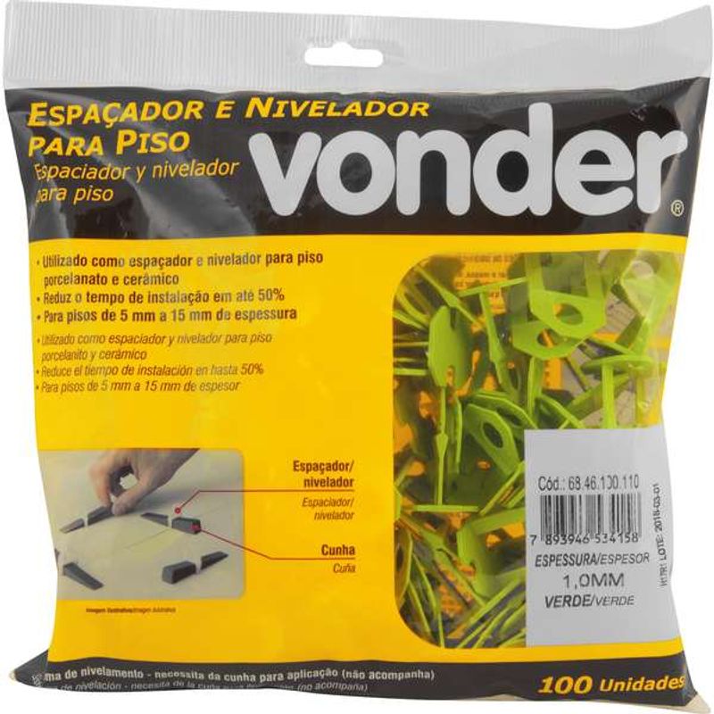 Espacador-e-Nivelador-Para-Piso-Vonder-10-mm-Verde