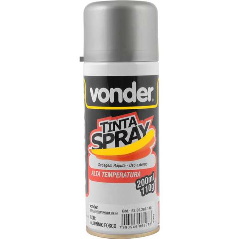 Tinta-Em-Spray-Vonder-Alta-Temperatura-Aluminio-com-200-Ml