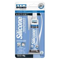 Adesivo de Silicone Tekbond Acetico 50G Transp Blister