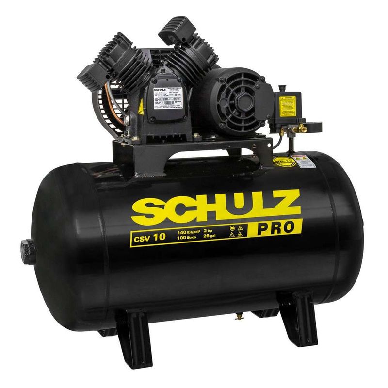 Compressor-de-Pistao-Schulz-Pro-CSV-10-100-127V-Monofasico