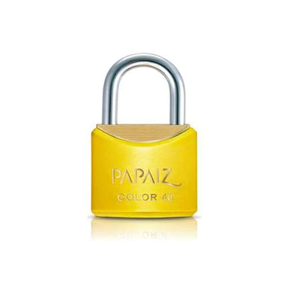 Cadeado-Papaiz-Color-Line-20mm-Amarelo