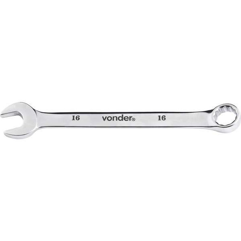 Chave-Combinada-Vonder-16-mm-Em-Aco-Cromo-Vanadio-Cromada-Encartelada