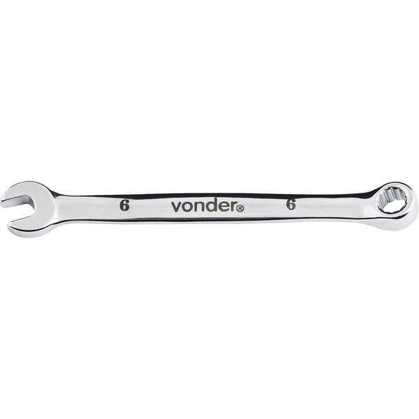 Chave-Combinada-Vonder-6-mm-Em-Aco-Cromo-Vanadio-Cromada-Encartelada