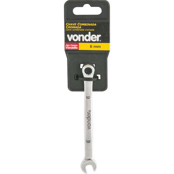 Chave-Combinada-Vonder-6-mm-Em-Aco-Cromo-Vanadio-Cromada-Encartelada