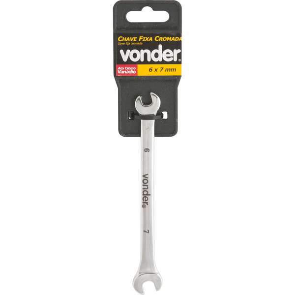 Chave-Fixa-Vonder-6-mm-X-7-mm-Em-Aco-Cromo-Vanadio-Cromada-Encartelada