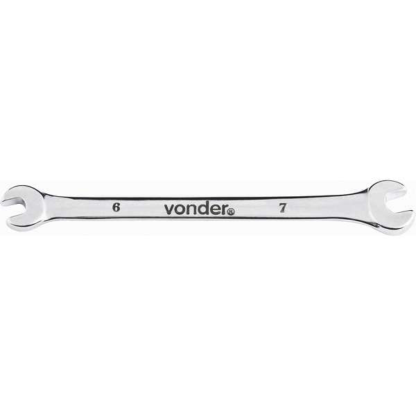 Chave-Fixa-Vonder-6-mm-X-7-mm-Em-Aco-Cromo-Vanadio-Cromada-Encartelada