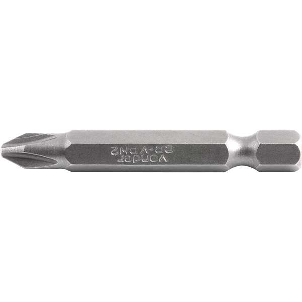 Bits-Ponteira-Phillips-Vonder-com-Encaixe-1-4--Nº-2-X-50-mm-Cartela-com-5-Pecas
