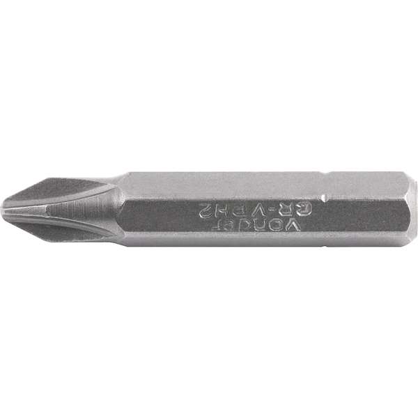 Bits-Ponteira-Phillips-Vonder-com-Encaixe-1-4--Nº-2-X-38-mm-Cartela-com-5-Pecas