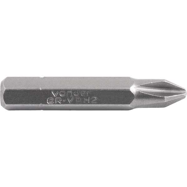 Bits-Ponteira-Phillips-Vonder-com-Encaixe-1-4--Nº-2-X-38-mm-Cartela-com-5-Pecas