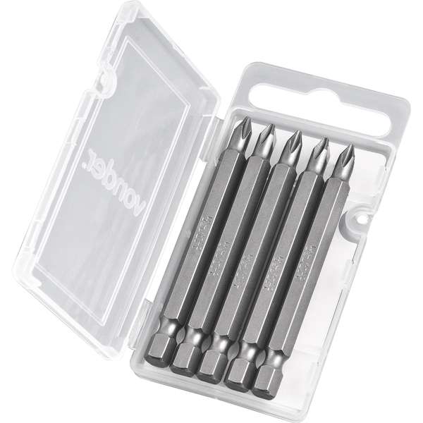 Bits-Ponteira-Phillips-Vonder-com-Encaixe-1-4--Nº-1-X-75-mm-Cartela-com-5-Pecas