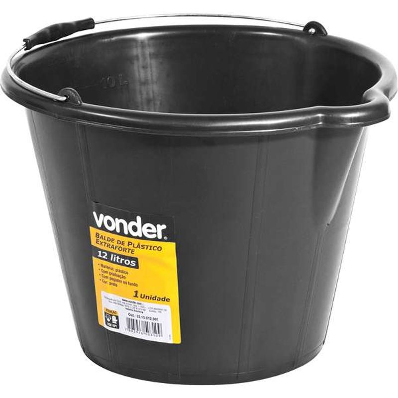 Balde-de-Plastico-Vonder-Extraforte-12-Litros-Preto