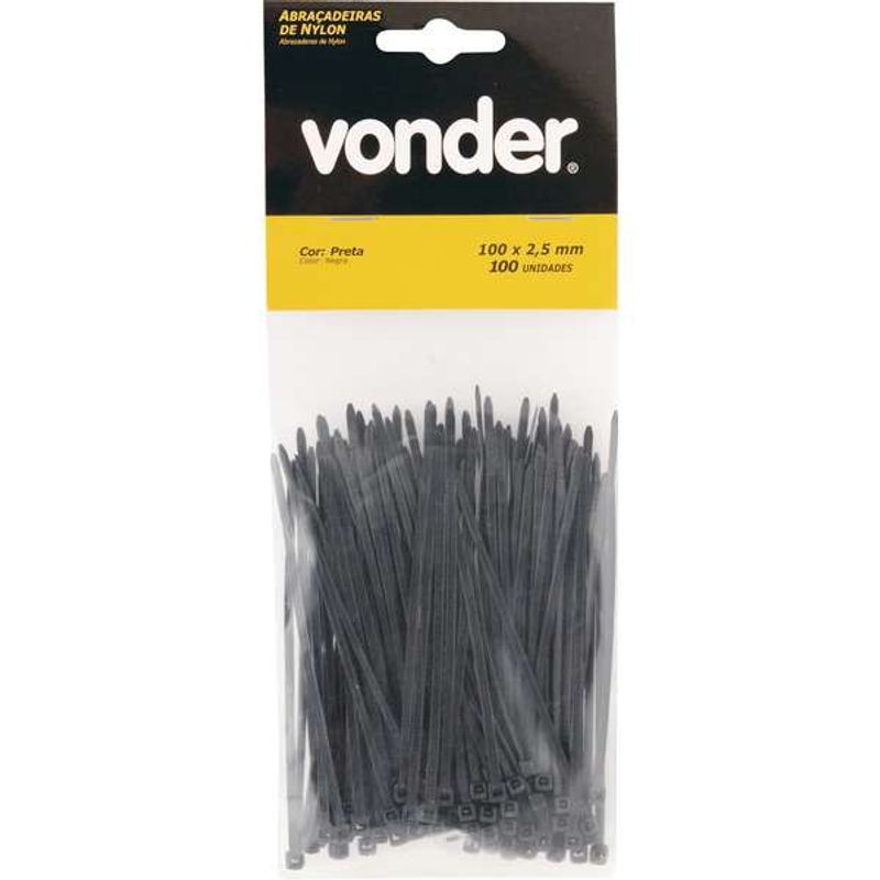 Abracadeira-de-Nylon-Vonder-Preta-100-mm-X-25-mm