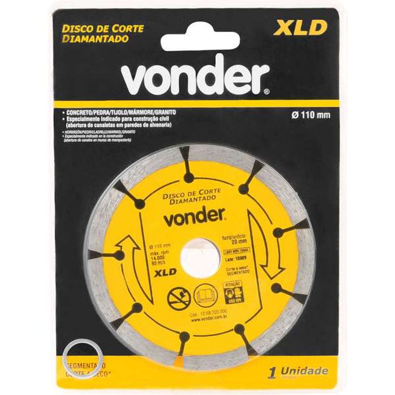 Disco-de-Corte-Diamantado-Vonder-110-mm-Segmentado-Xld