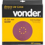 Disco-de-Lixa-Vonder-com-225mm-Grao-100-Para-A-Lixadeira-Lpv-600-E-Lpv-1000