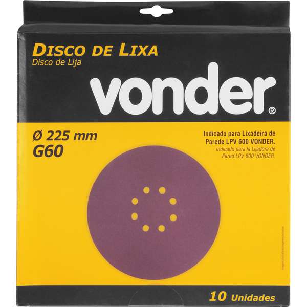 Disco-de-Lixa-Vonder-com-225mm-Grao-60-Para-A-Lixadeira-Lpv-600-E-Lpv-1000