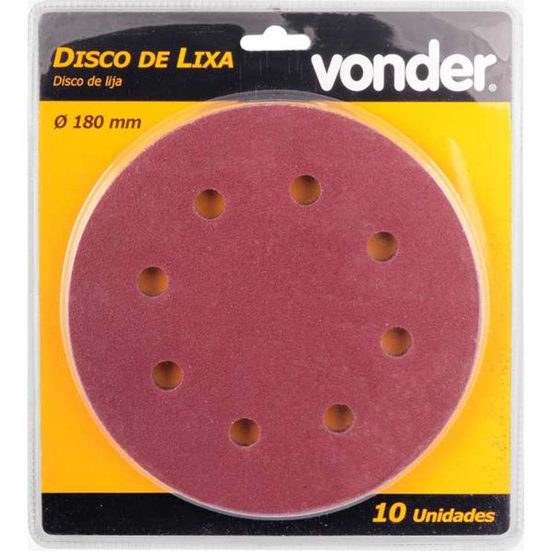 Disco-de-Lixa-Vonder-com-180mm-Grao-100-Para-A-Lixadeira-Lpv-750