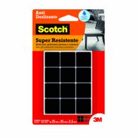 Protetor Antideslizante 3M Scotch Quadrado Preto Médio