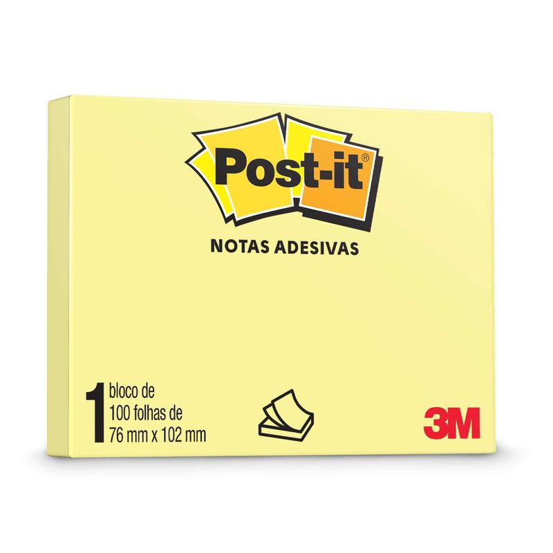Bloco-de-Notas-Adesivas-3M™-Post-it®-Amarelo-76mmx102mm---100-folhas