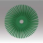 Disco-Bristle-3M™-Scotch-Brite™-Radial-76-2mm-Furo-12-7mm-grao-50-Verde