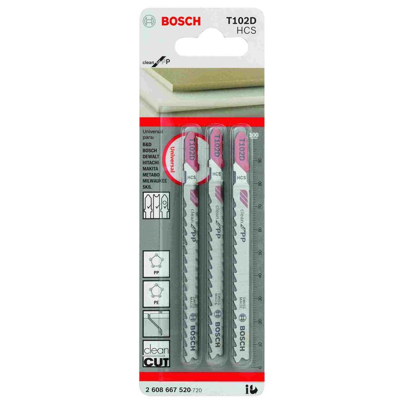 Lamina-de-serra-tico-tico-Bosch-T102D-Clean-for-PP---3-unidades