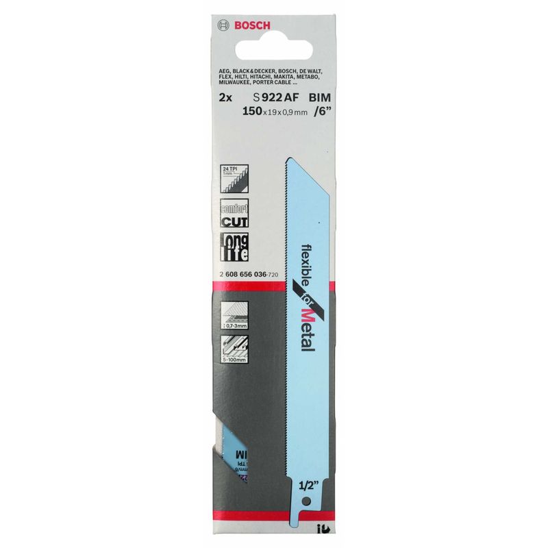 Lamina-de-serra-sabre-Bosch-S922AF-Flexible-for-Metal---2-unidades