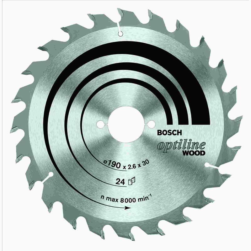 Disco-de-serra-circular-Bosch-Optiline-Wood-ø184-furo-de-5-8--espessura-de-15mm-24-dentes